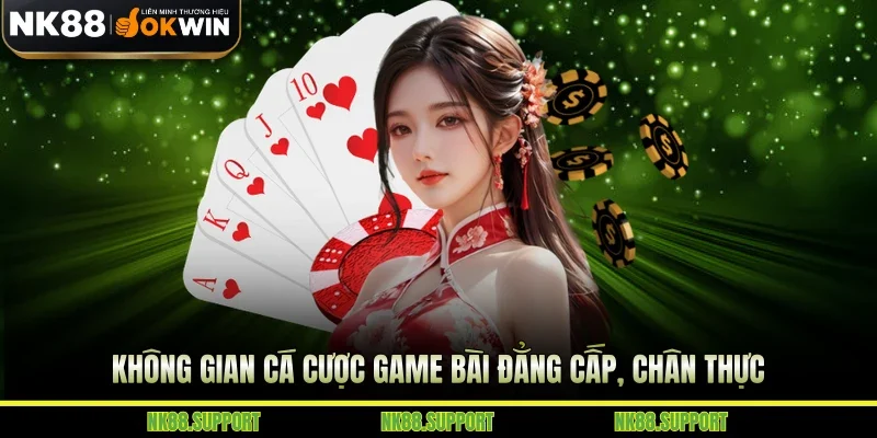 Không gian cá cược game bài đẳng cấp, chân thực